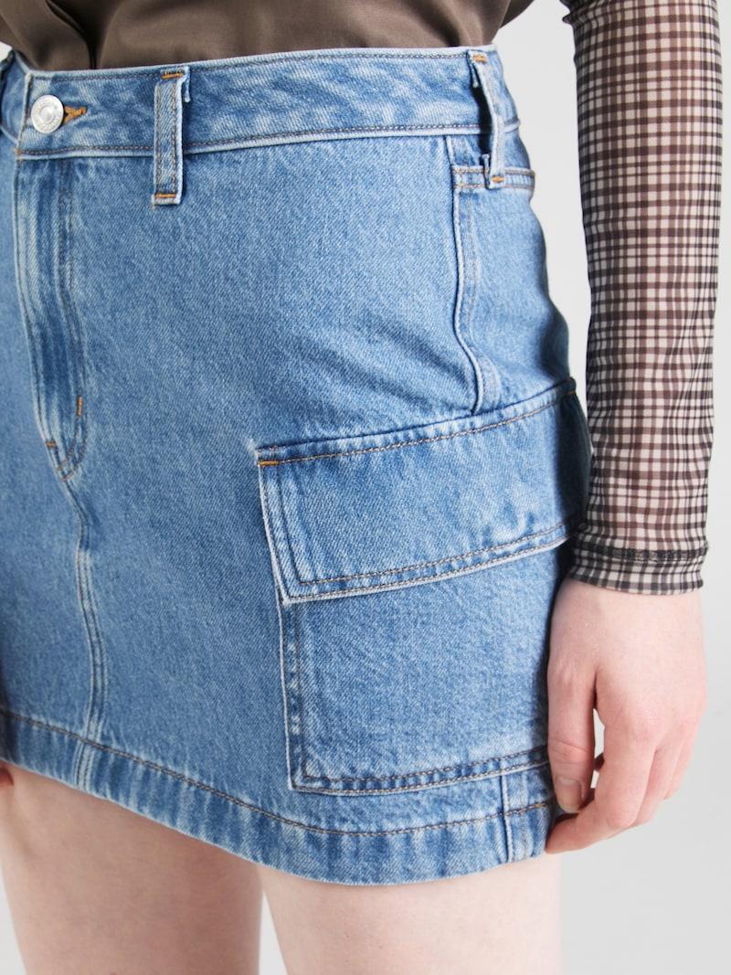 Sinned X About You Falda 'Olive Night' LEVI'S ® En Azul Denim