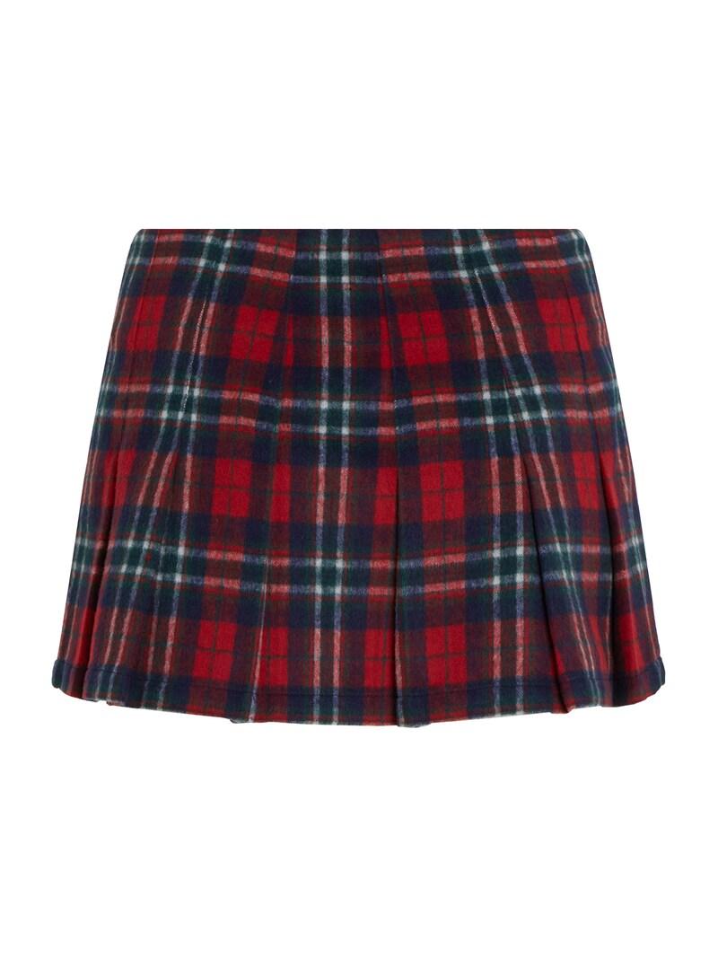 Sinned X About You Falda Tommy Jeans En Rojo Burdeos