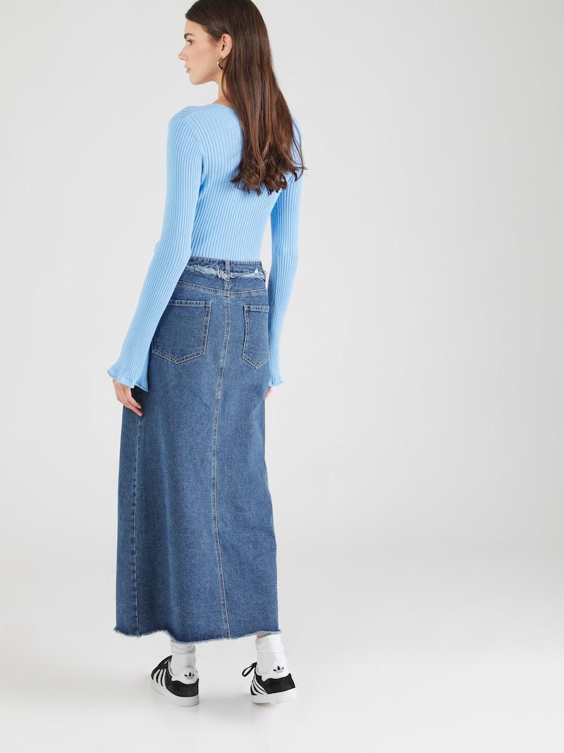 Sinned X About You Falda 'VMLOUISA' VERO MODA En Azul Denim