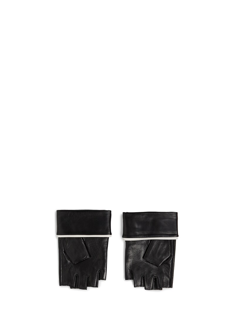 Sinned X About You Guantes Sin Dedos Karl Lagerfeld En Negro