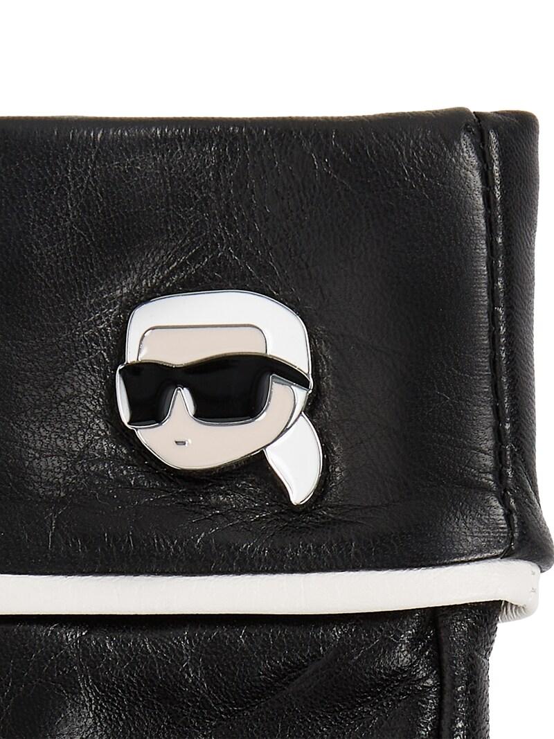 Sinned X About You Guantes Sin Dedos Karl Lagerfeld En Negro
