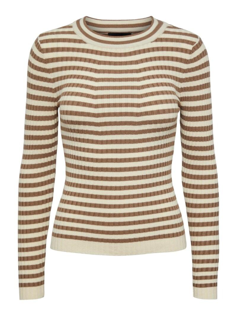 sinned x about you Jersey 'Crista' PIECES en Beige Marrón