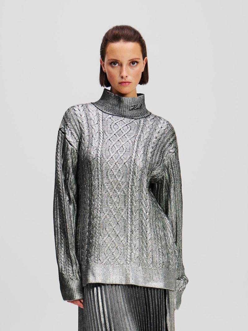 Sinned X About You Jersey Karl Lagerfeld En Gris Plateado