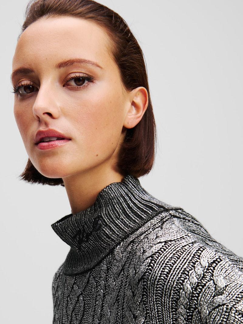 Sinned X About You Jersey Karl Lagerfeld En Gris Plateado