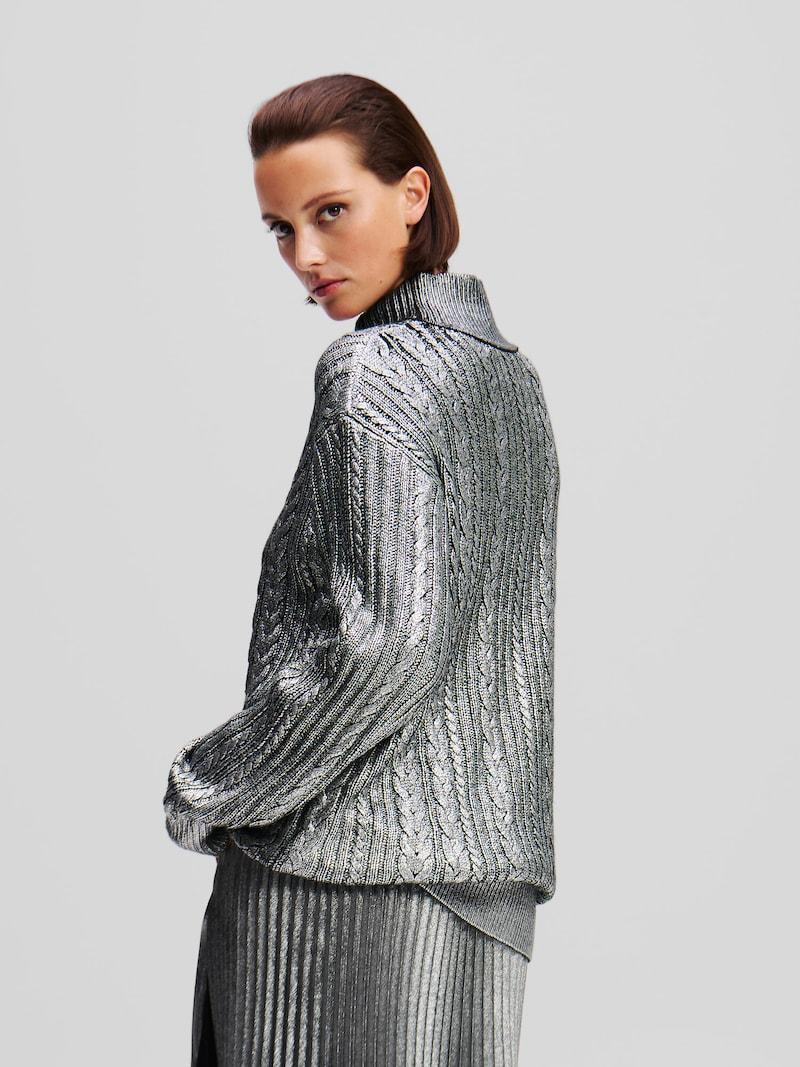 Sinned X About You Jersey Karl Lagerfeld En Gris Plateado