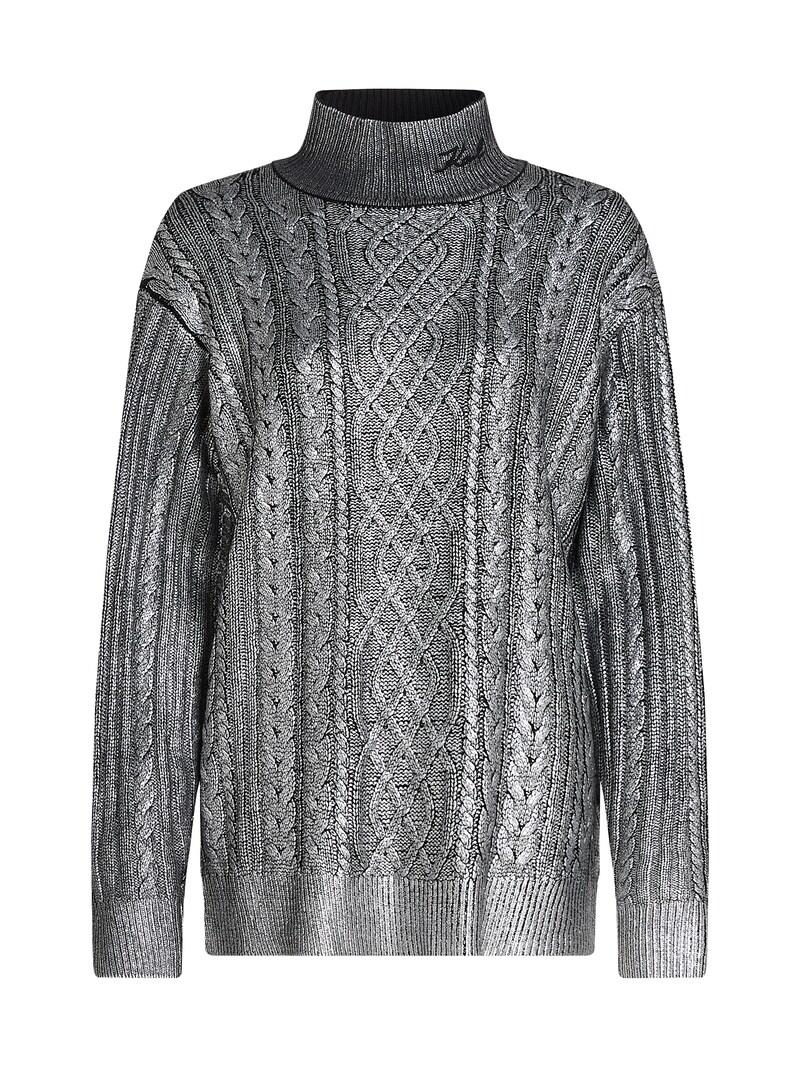 Sinned X About You Jersey Karl Lagerfeld En Gris Plateado