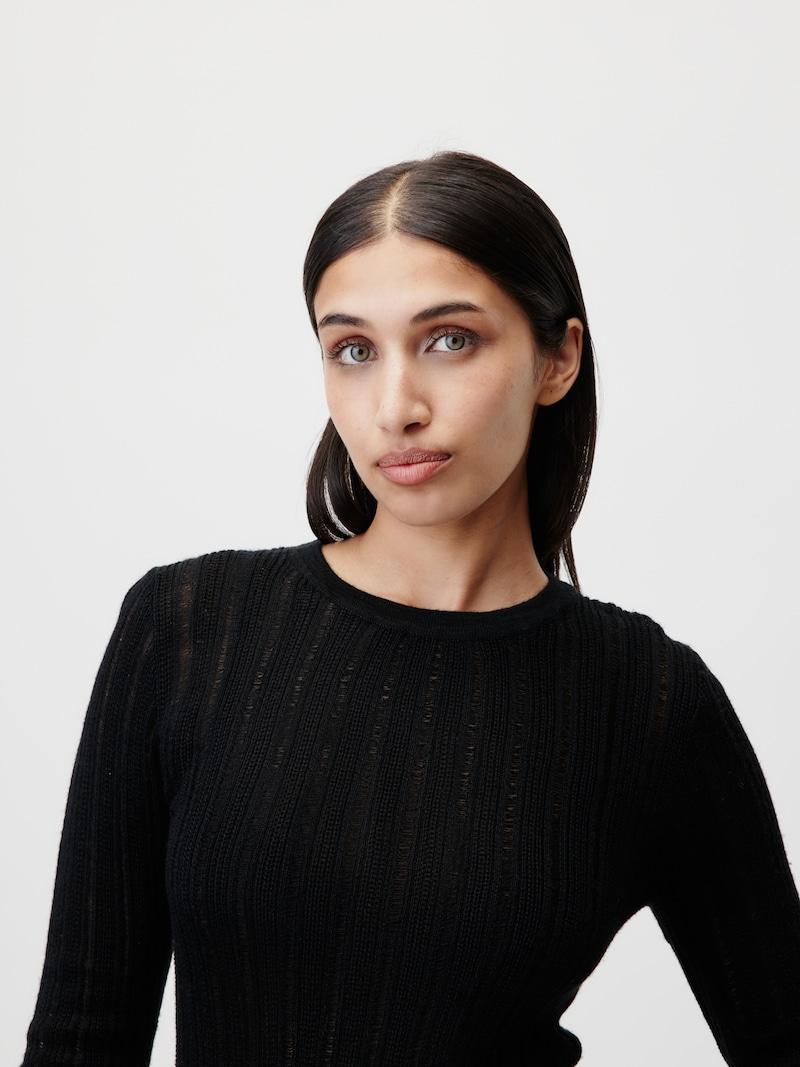 Sinned X About You Jersey 'Ledora' LeGer By Lena Gercke En Negro