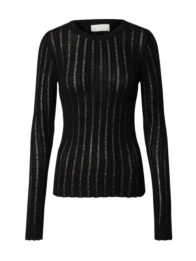 sinned x about you Jersey 'Ledora' LeGer by Lena Gercke en Negro