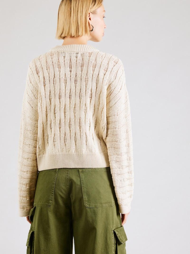 Sinned X About You Jersey 'VMNEW TORN' VERO MODA En Crema