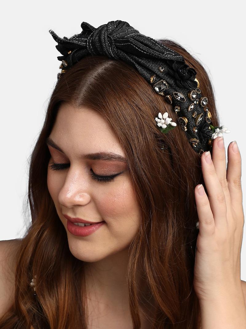 Sinned X About You Joyería Para El Pelo 'Nikhat' SOHI En Negro