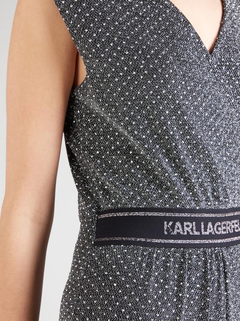 Sinned X About You Jumpsuit Karl Lagerfeld En Gris Plateado