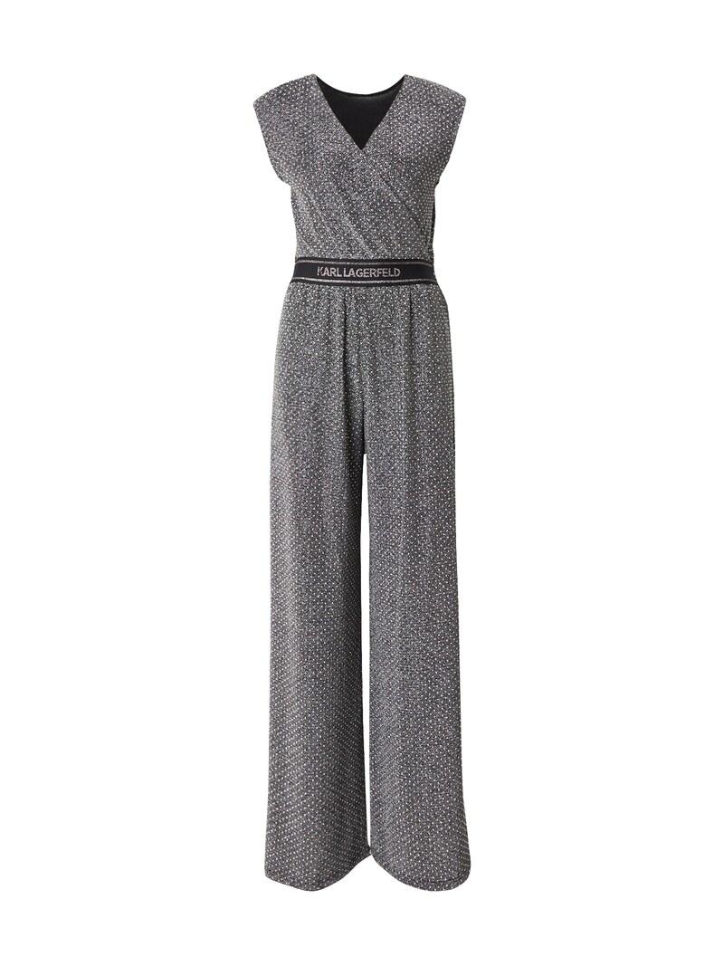 sinned x about you Jumpsuit Karl Lagerfeld en Gris Plateado