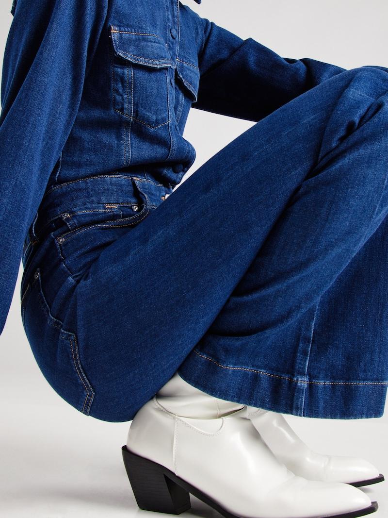 Sinned X About You Jumpsuit 'LUXE' 7 For All Mankind En Azul