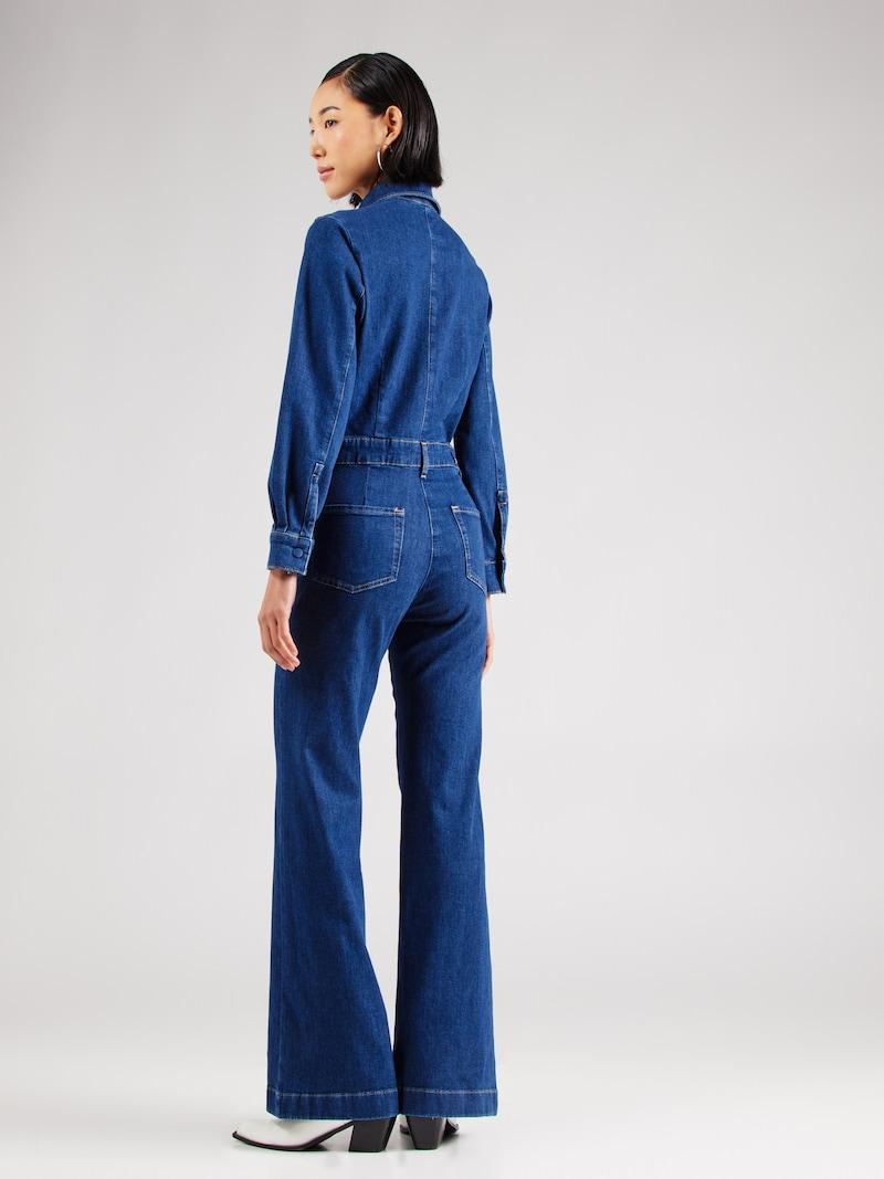 Sinned X About You Jumpsuit 'LUXE' 7 For All Mankind En Azul