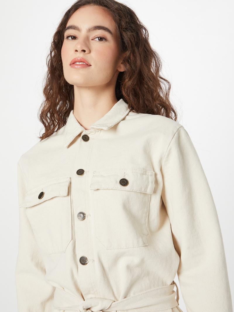 Sinned X About You Jumpsuit 'SNOPDOG' AMERICAN VINTAGE En Crema