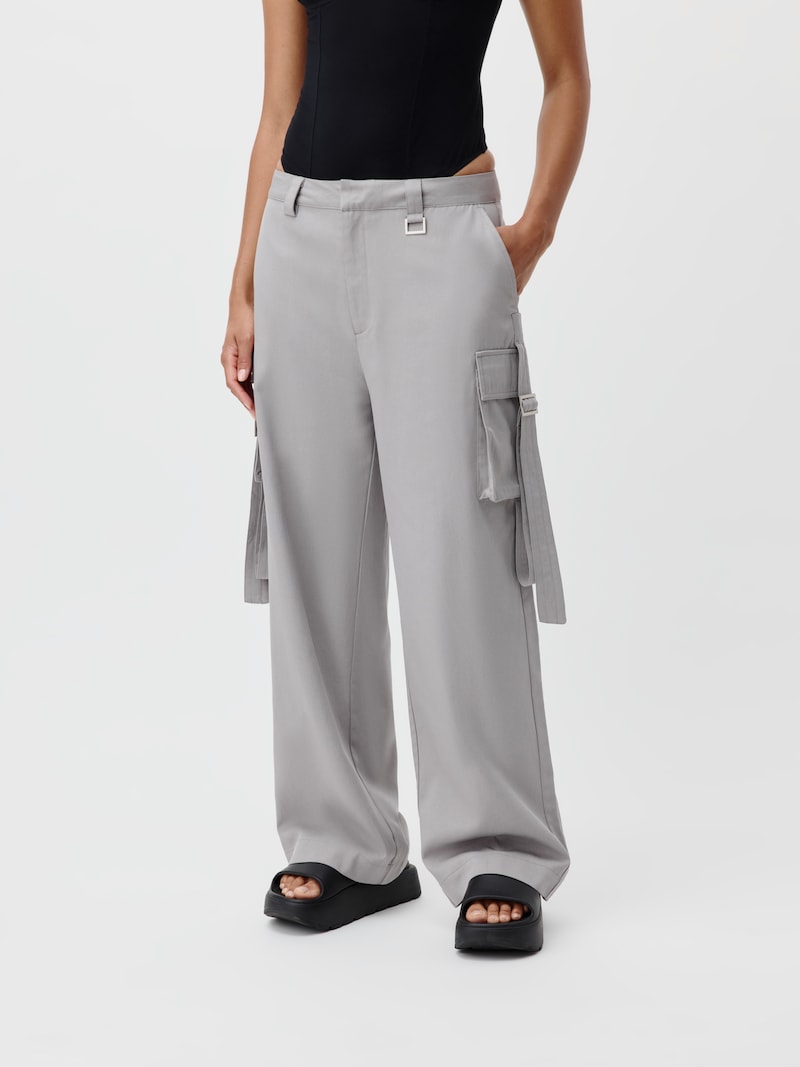 Sinned X About You Loosefit Pantalón Cargo 'Eve' LeGer By Lena Gercke En Piedra