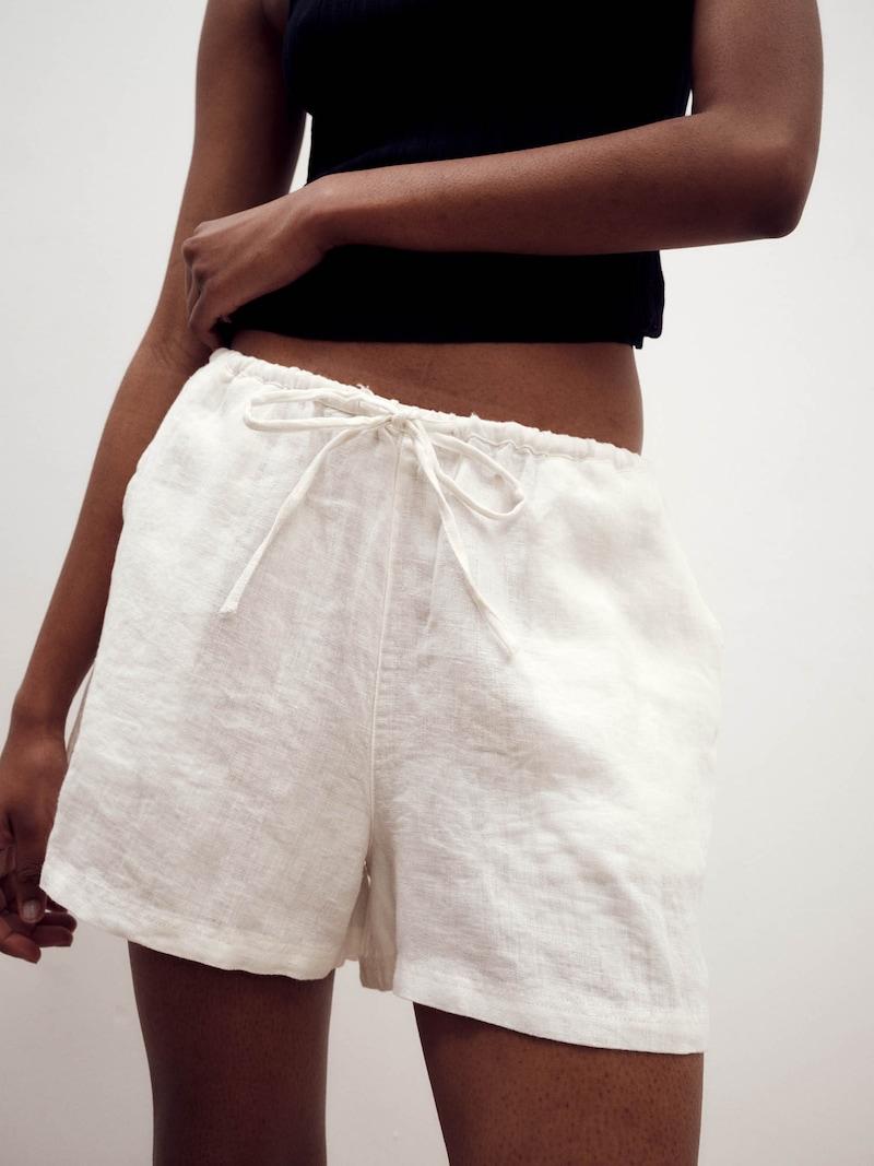 Sinned X About You Loosefit Pantalón 'Fanny' ABOUT YOU X Marie Von Behrens En Blanco