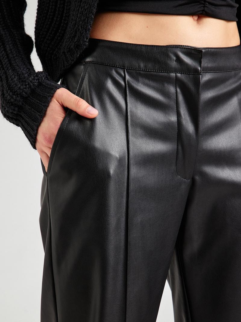 Sinned X About You Loosefit Pantalón Plisado MYLAVIE By Sarah Harrison En Negro