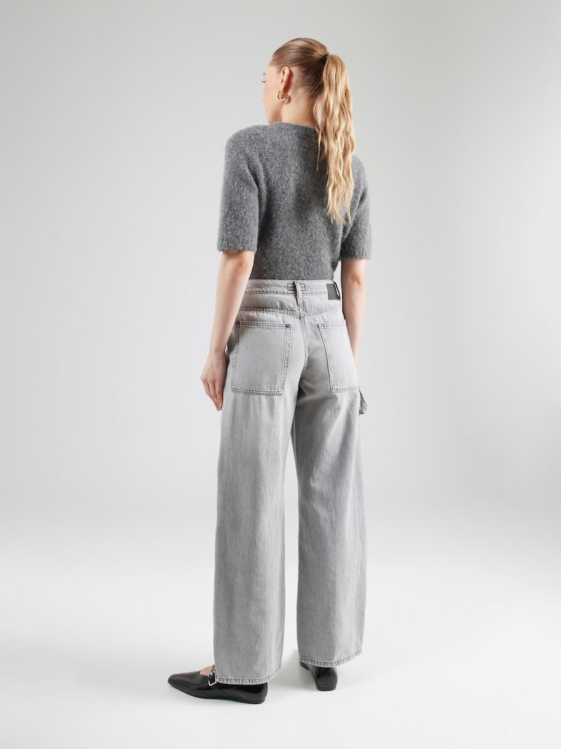 Sinned X About You Loosefit Pantalón Vaquero Plisado 'VYNOWN' DRYKORN En Gris Claro