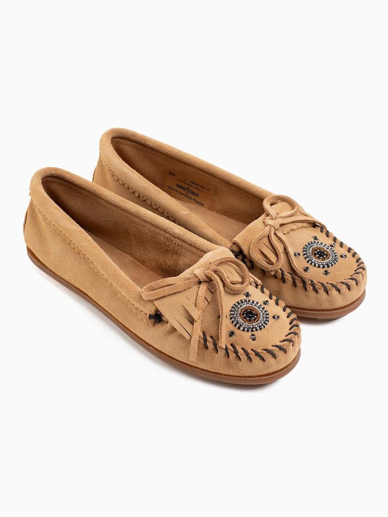 Sinned X About You Mocasines 'Me To We' Minnetonka En Marrón Claro