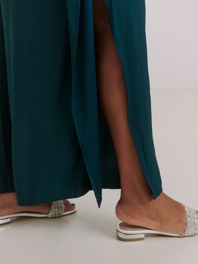 Sinned X About You Pierna Ancha Pantalón 'Darlin' Guido Maria Kretschmer Curvy En Petróleo