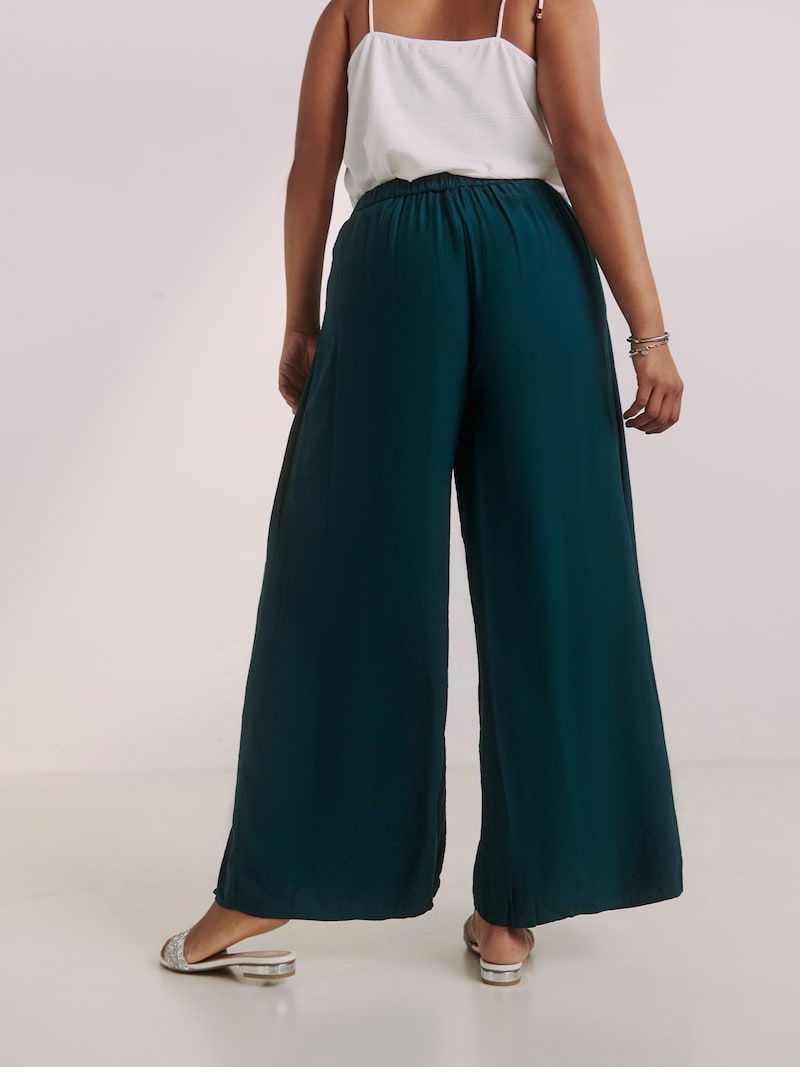 Sinned X About You Pierna Ancha Pantalón 'Darlin' Guido Maria Kretschmer Curvy En Petróleo