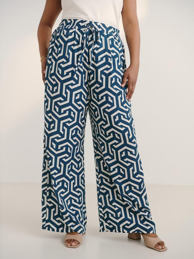 Sinned X About You Pierna Ancha Pantalón 'Hellen' Guido Maria Kretschmer Curvy En Esmeralda