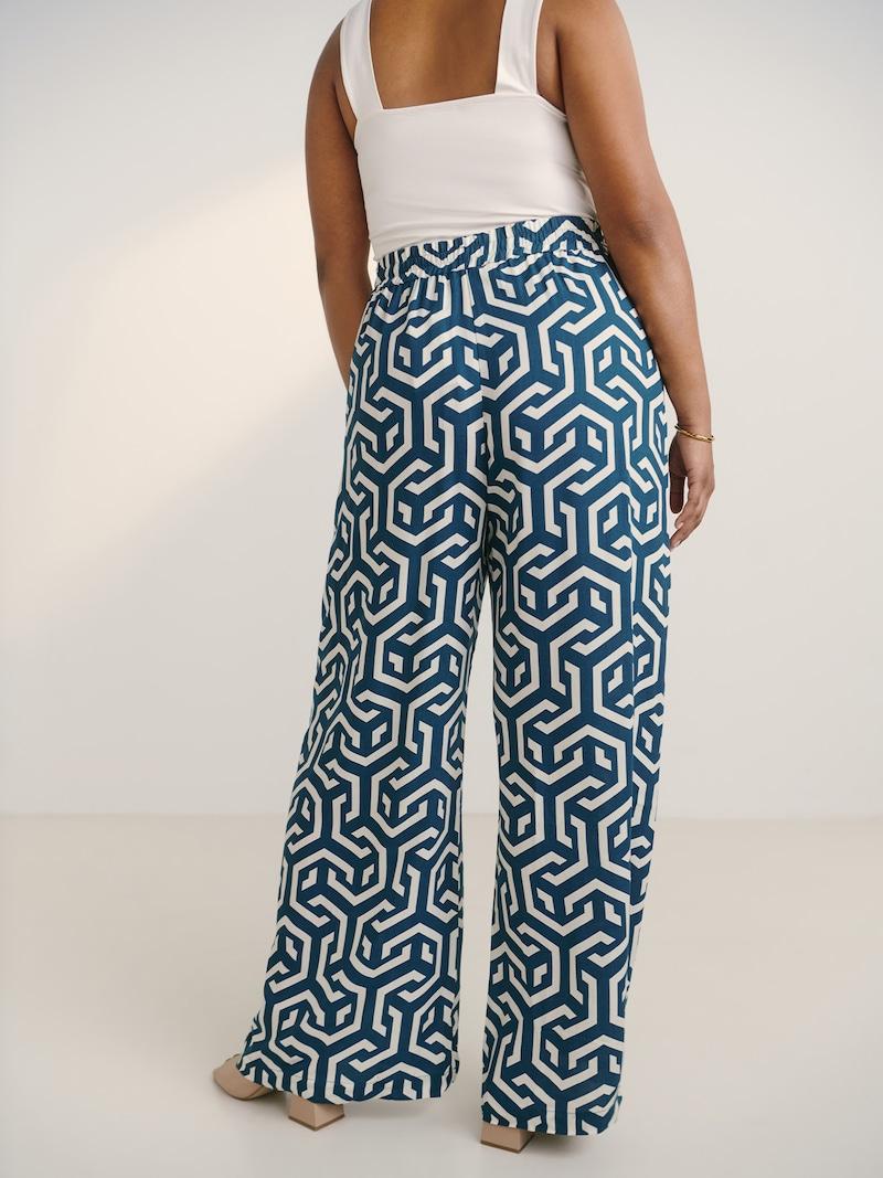 Sinned X About You Pierna Ancha Pantalón 'Hellen' Guido Maria Kretschmer Curvy En Esmeralda