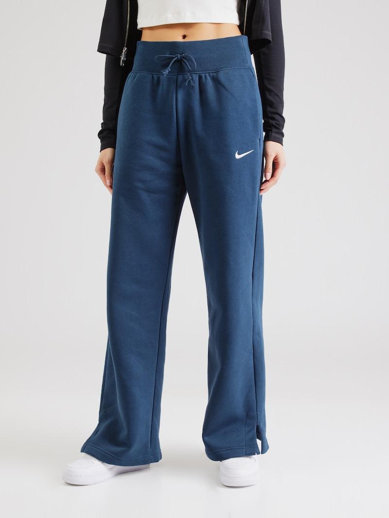 Sinned X About You Pierna Ancha Pantalón 'Phoenix Fleece' NIKE En Navy