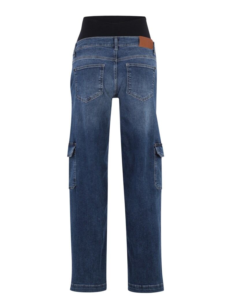 Sinned X About You Pierna Ancha Pantalón Vaquero Cargo LOVE2WAIT En Azul Denim