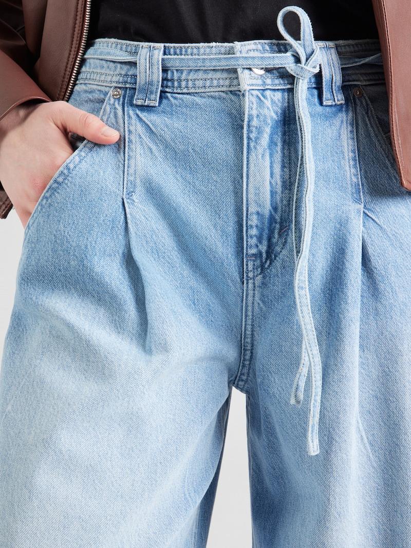 Sinned X About You Pierna Ancha Pantalón Vaquero Plisado BOSS En Azul Denim