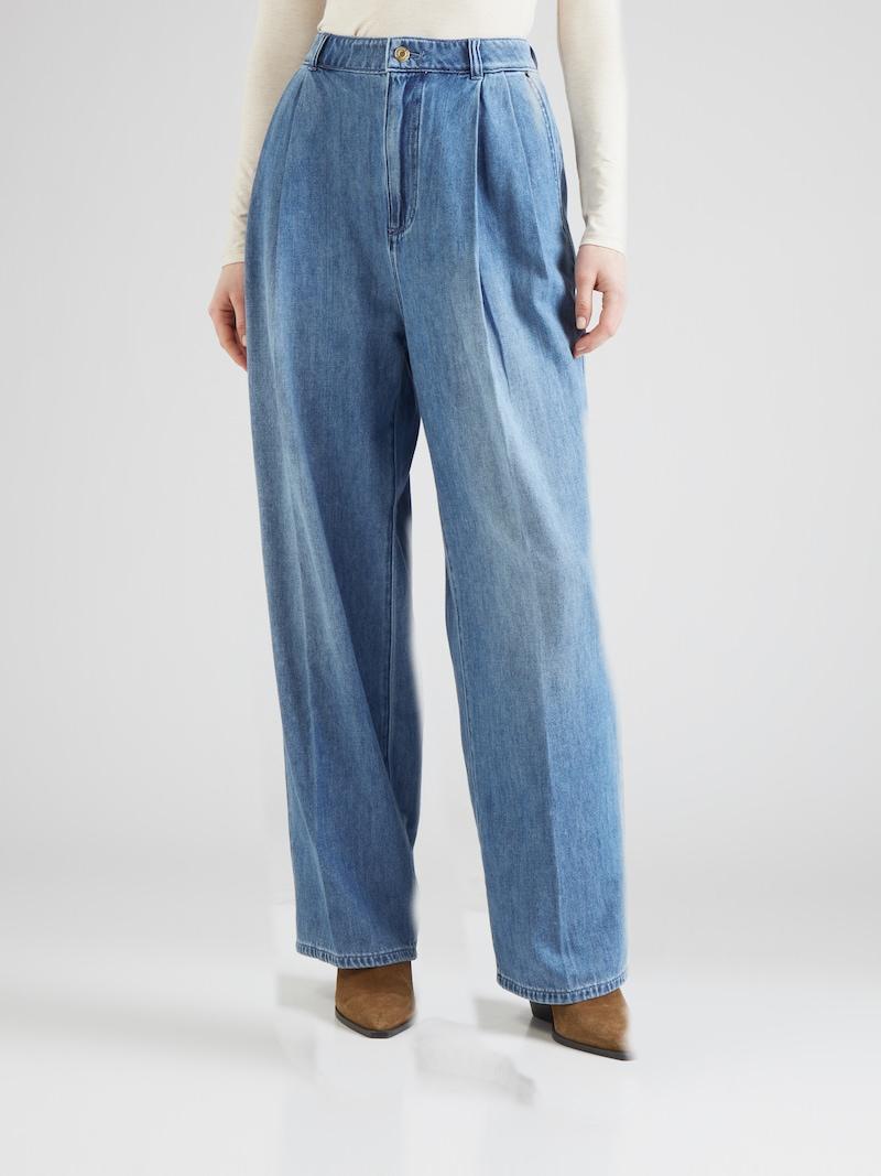 Sinned X About You Pierna Ancha Pantalón Vaquero Plisado MICHAEL Michael Kors En Azul Denim