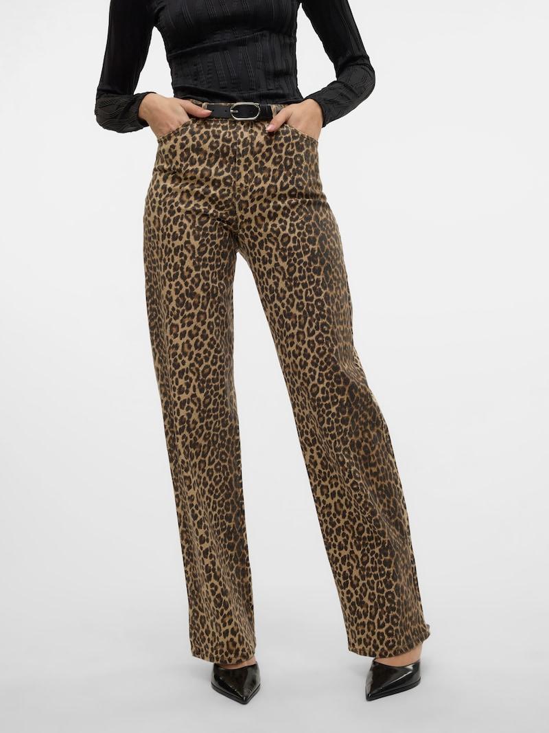 Sinned X About You Pierna Ancha Vaquero 'VMTessa' VERO MODA En Marrón Capuchino