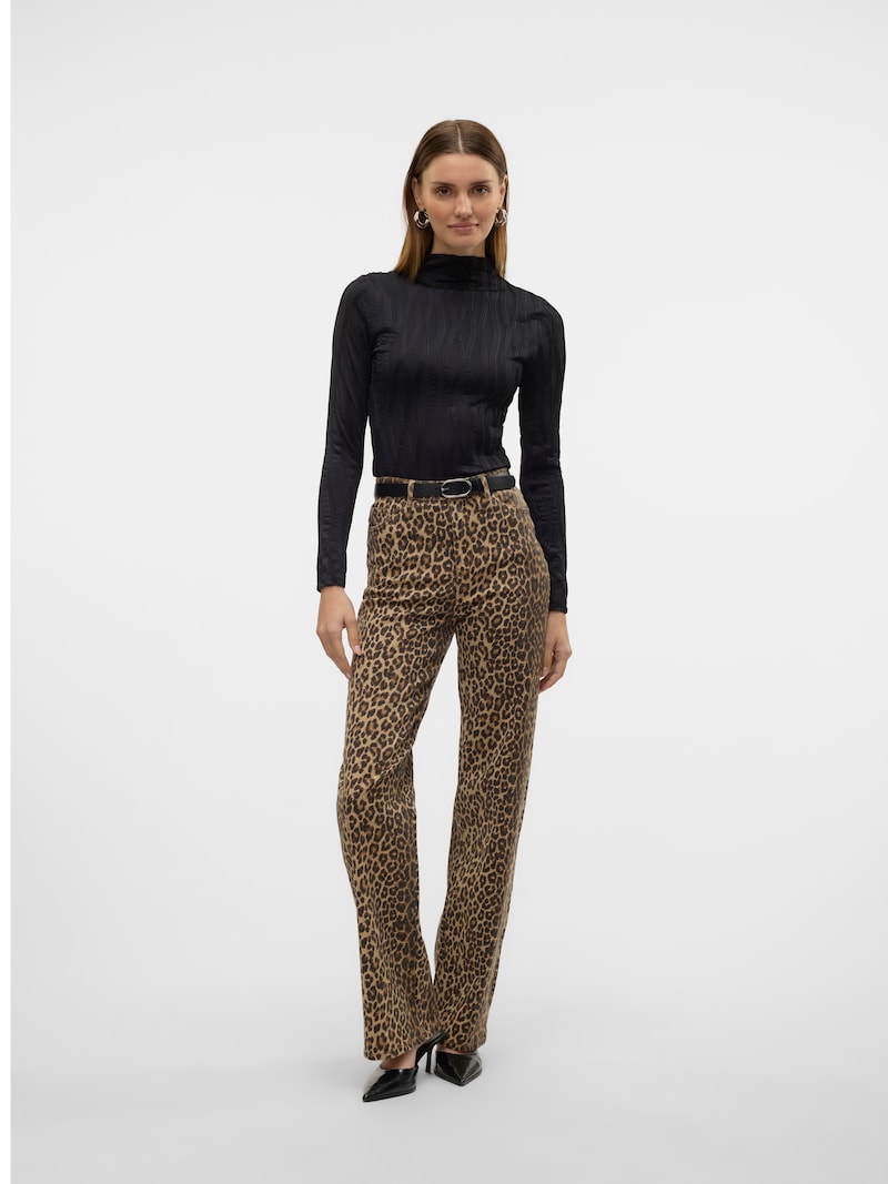 Sinned X About You Pierna Ancha Vaquero 'VMTessa' VERO MODA En Marrón Capuchino