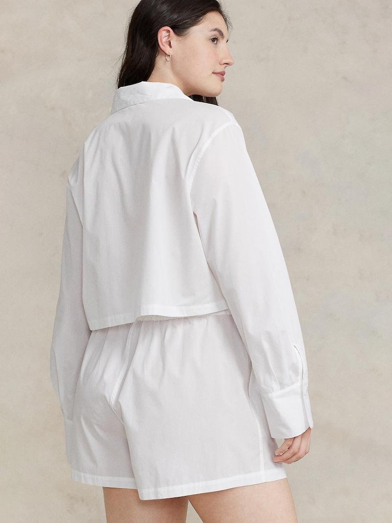 Sinned X About You Pijama ' Crop & Boxer Set ' Polo Ralph Lauren En Blanco