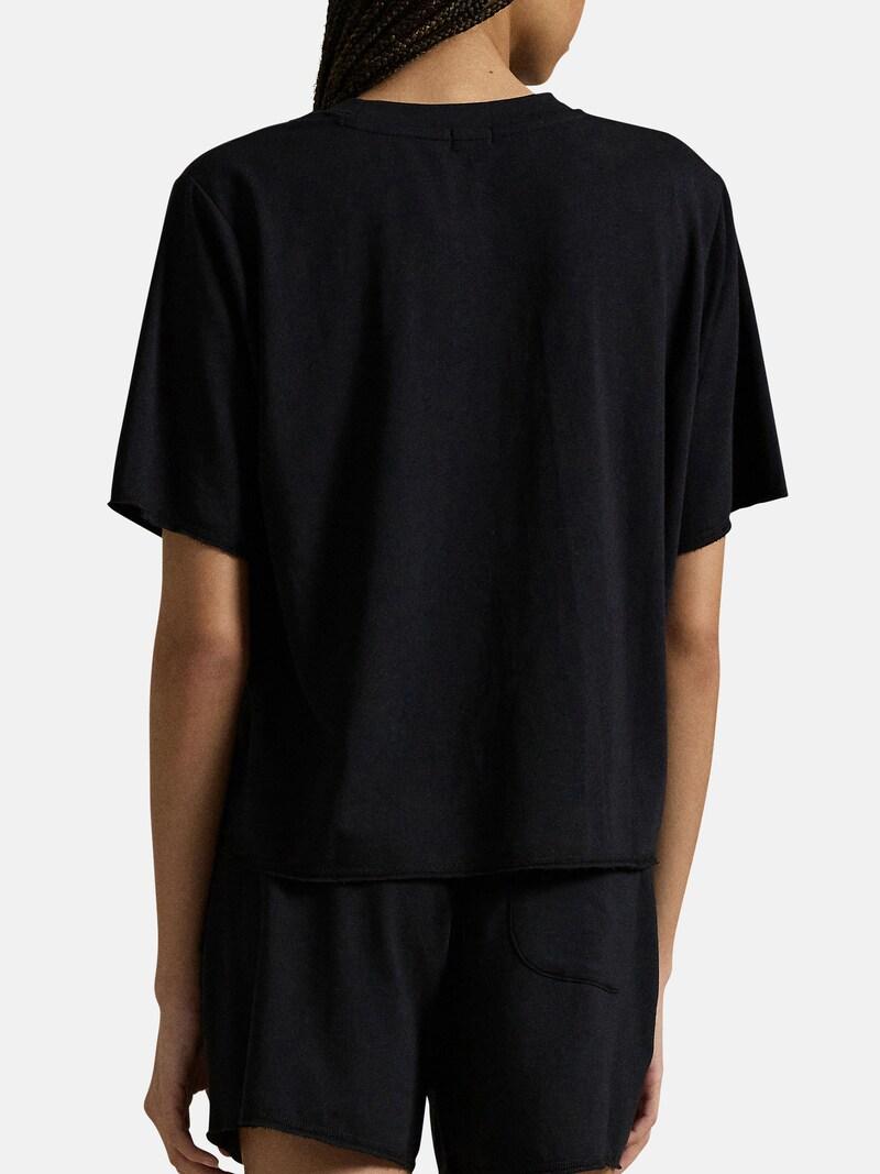 Sinned X About You Pijama De Pantalón Corto ' Club Terry ' Polo Ralph Lauren En Negro