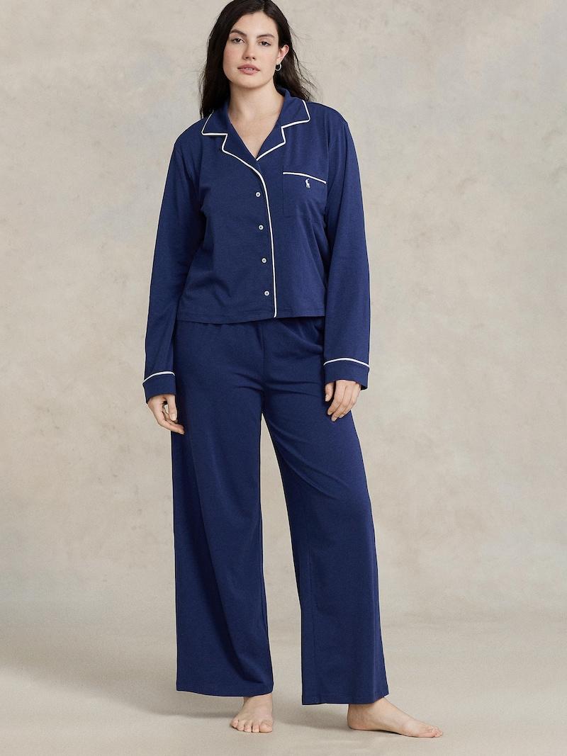 Sinned X About You Pijama ' Long Sleeve Set ' Polo Ralph Lauren En Navy