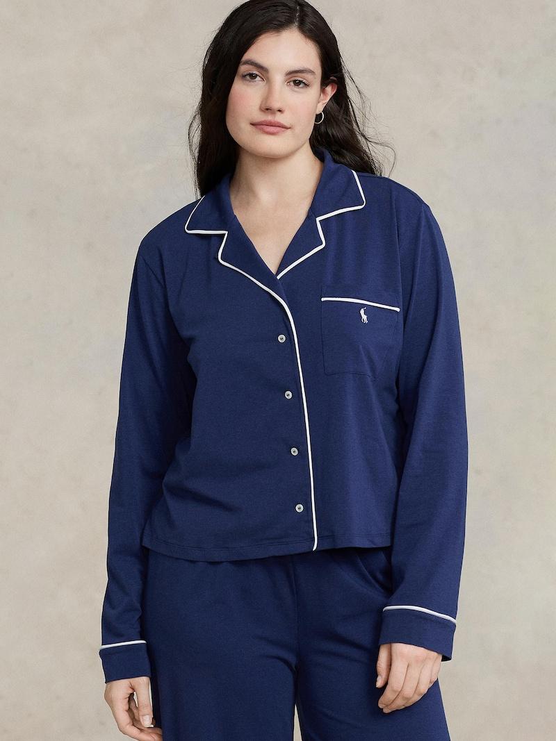 Sinned X About You Pijama ' Long Sleeve Set ' Polo Ralph Lauren En Navy