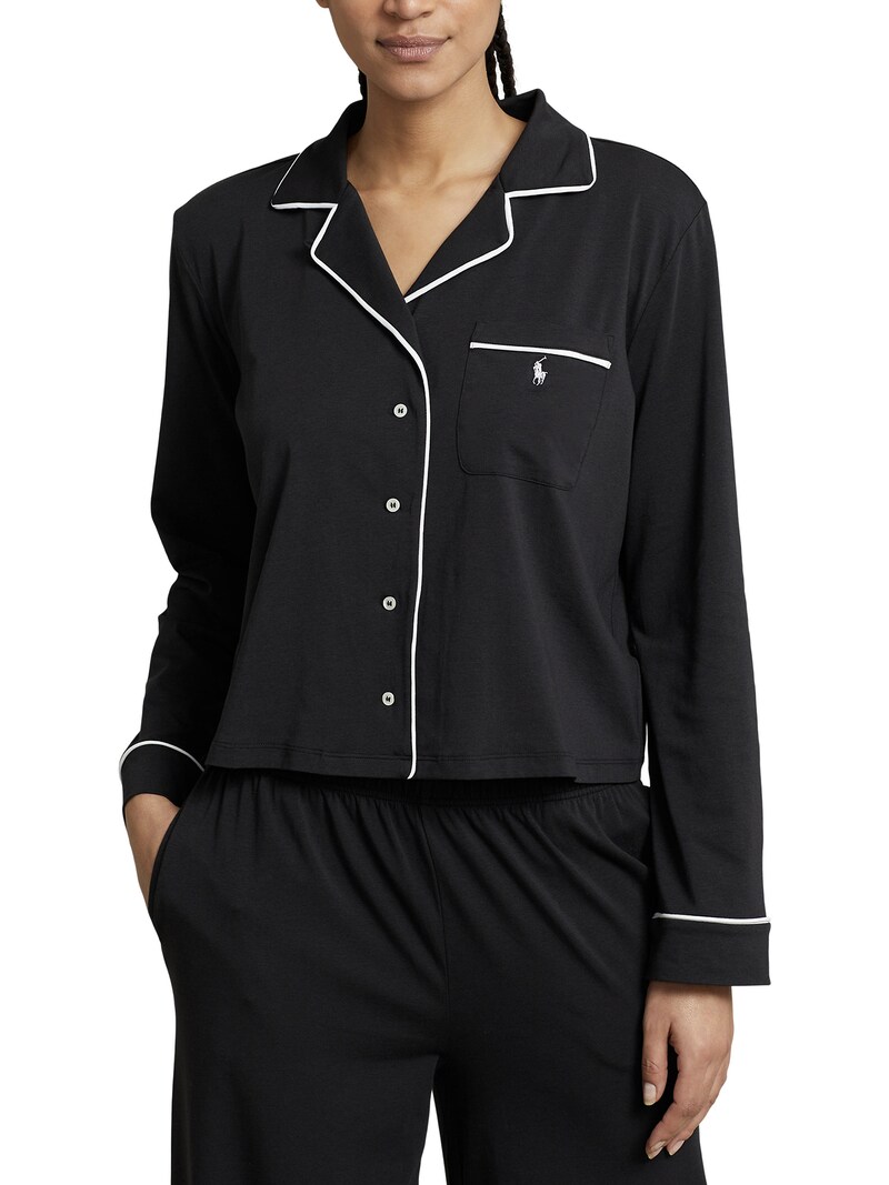 Sinned X About You Pijama ' Long Sleeve Set ' Polo Ralph Lauren En Negro