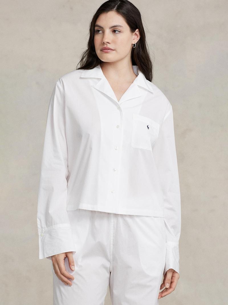 Sinned X About You Pijama ' Shirting Stripes ' Polo Ralph Lauren En Blanco