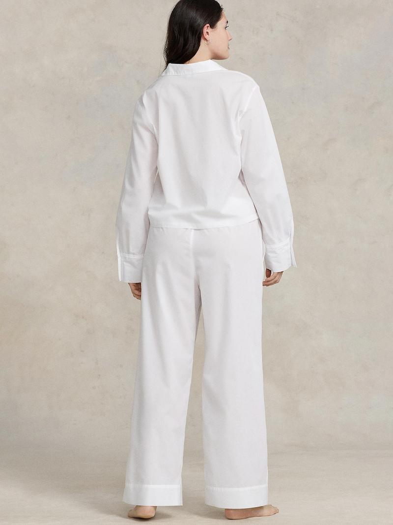 Sinned X About You Pijama ' Shirting Stripes ' Polo Ralph Lauren En Blanco