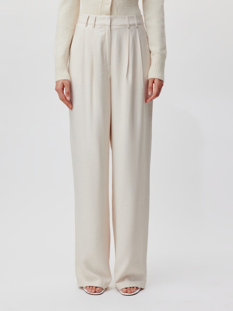Sinned X About You Regular Pantalón Plisado 'Draco Tall' LeGer By Lena Gercke En Beige