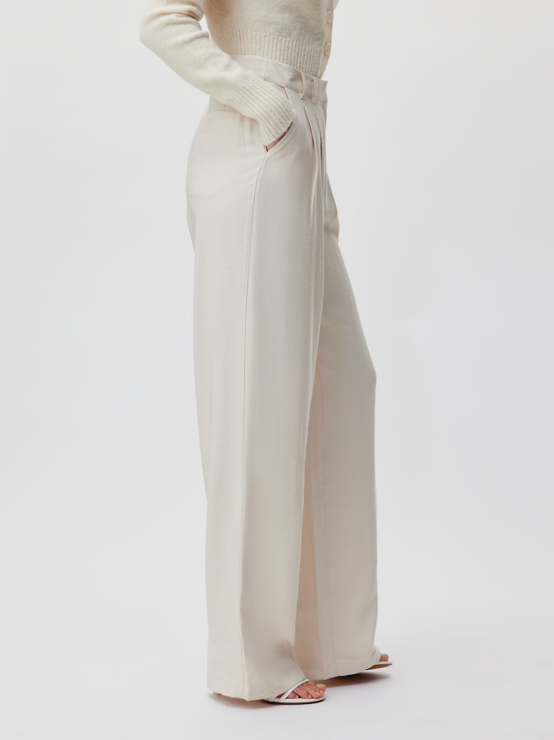 Sinned X About You Regular Pantalón Plisado 'Draco Tall' LeGer By Lena Gercke En Beige