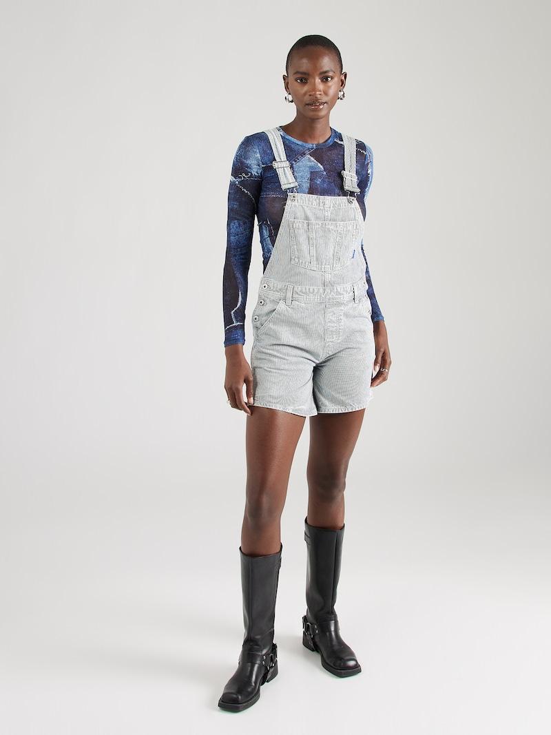 Sinned X About You Regular Peto Vaquero 'Gaisha_B' HUGO En Azul Denim