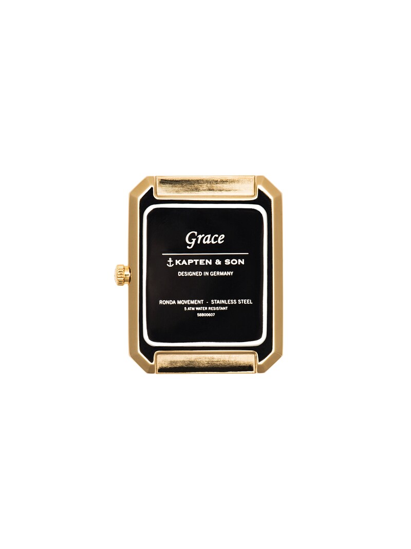Sinned X About You Reloj Analógico 'Grace Gold Mesh' Kapten & Son En Oro