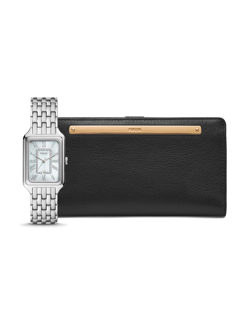 sinned x about you Reloj analógico 'RAQUEL +PURSE' FOSSIL en Plata