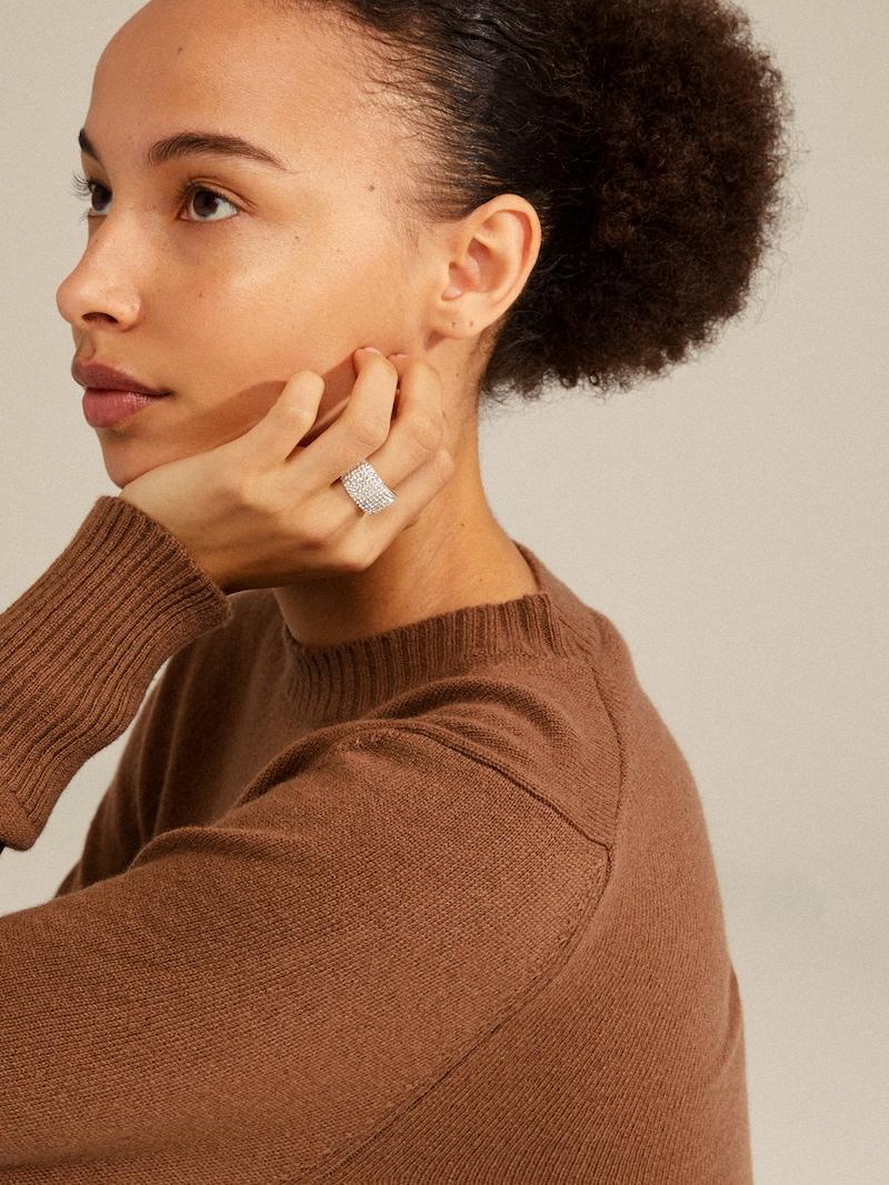 Sinned X About You Anillo 'ASPEN' Pilgrim En Plata