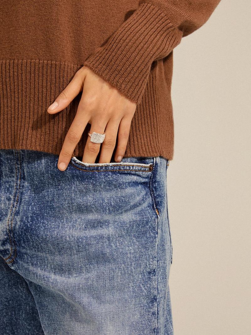 Sinned X About You Anillo 'ASPEN' Pilgrim En Plata