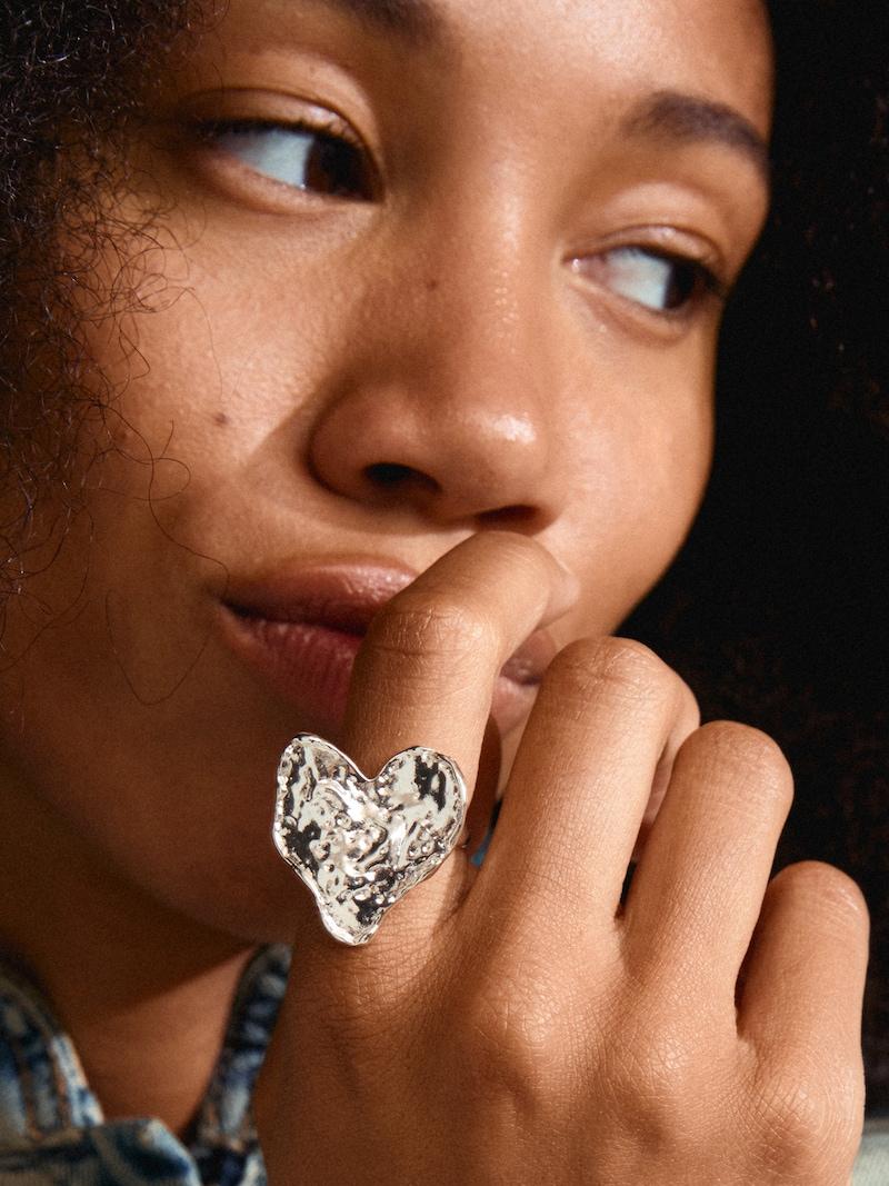 Sinned X About You Anillo 'Ryan' Pilgrim En Plata