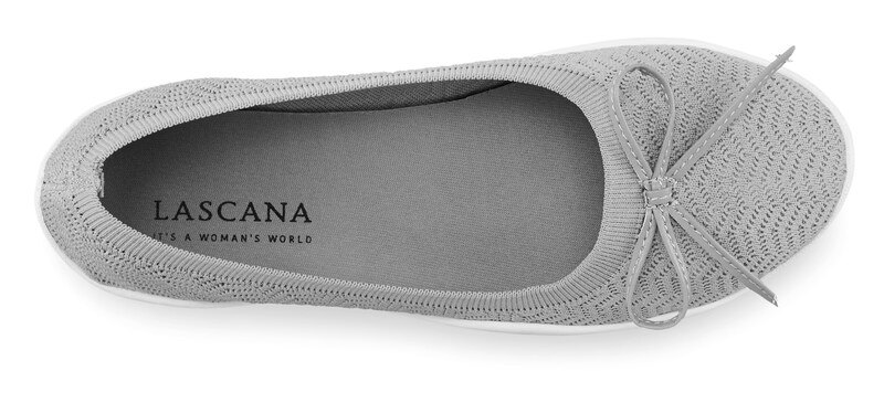 Sinned X About You Bailarina LASCANA En Gris Claro